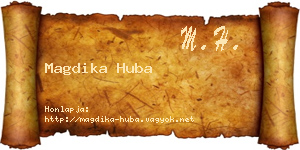Magdika Huba névjegykártya